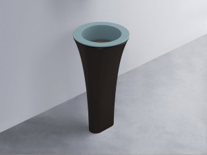 AMLA45-PL+AMPILT-FN+AMCOLT-LV Раковина Amedeo Tondo отдельностоящая cielo Enjoy + Amedeo