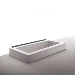 1GRAAPBI0CR0P Полувстраиваемая настенная ванна  Kos by Zucchetti Grande