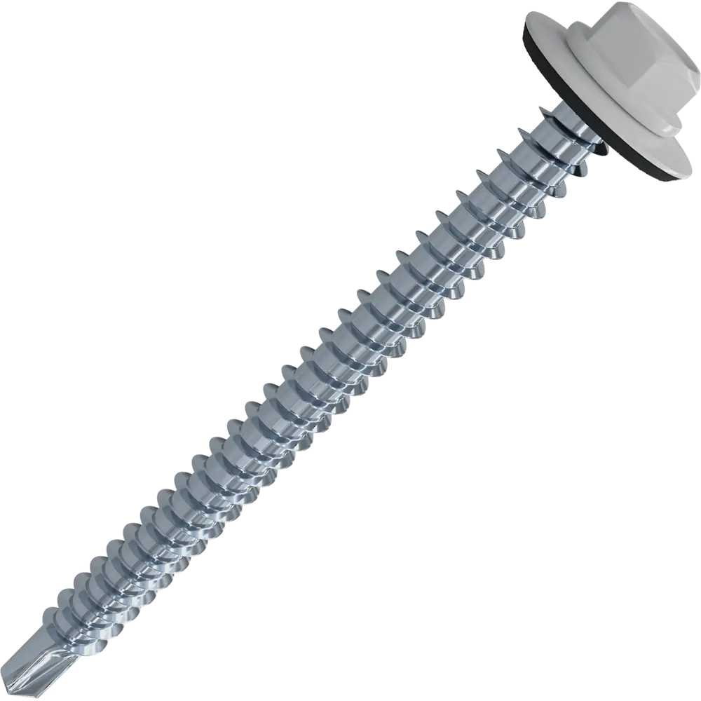 Кровельные саморезы STANDERS RAL9003 сверлоконечные белые 5.5x25, на вес (около 196 шт/кг) STLM-2044338
