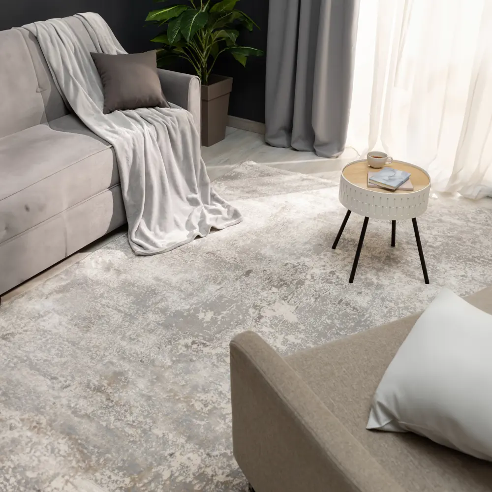 Santreyd Лакшери — серый ковер для гостиной и кухни 200x400 см 84462957
