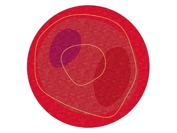 Круглый ковер ручной работы Deirdre Dyson Circular Designs ARCH-00068657