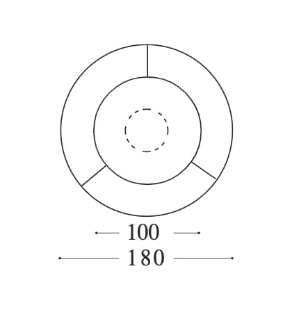 Круглый стол с керамическим и деревянным верхом EFORMA цилиндр ARCH-00062940 - Вид №2