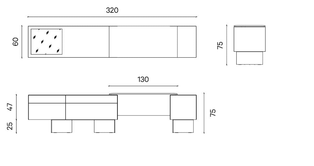 Мобильный металлический туалетный столик Henge Noctis ARCH-00103932 - Вид №9