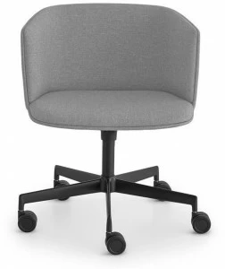 Lapalma Мягкое 5-спицевое тканевое кресло на колесиках Cut S184-185