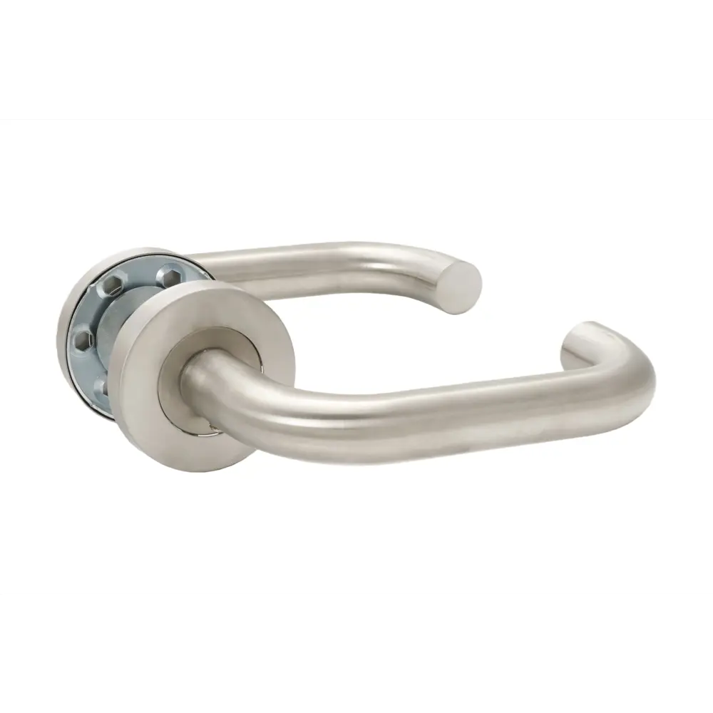 Дверная ручка на розетке Edson EDS-17-R0 без запирания цвет никель STLM-2054865