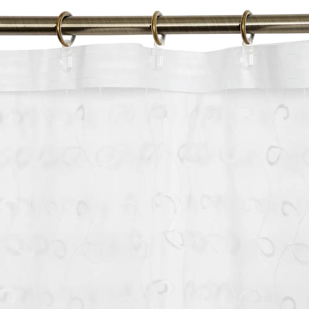 Тюль на ленте «Вензель», 250x260 см, вензель, цвет белый AMORE MIO STLM-2182441 - Вид №5