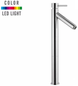 Remer Rubinetterie Смеситель для умывальника из хромированной латуни на столешнице без сливного крана Minimal color Nr 11 lxl 2