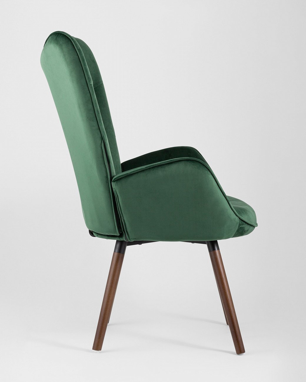 Стул со спинкой и подлокотниками зеленый "Гранд" STOOL GROUP ДИЗАЙНЕРСКИЕ, ИНТЕРЬЕРНЫЕ 00-3946191 Зеленый  - Вид №3