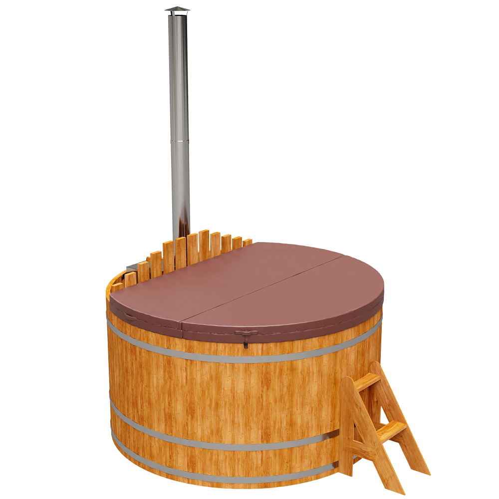 1461 Фурако из кедра D=1.5 с внутренней печкой. Высота 1,2м. Исполнение "Премиум". Alyarus  - Вид №5