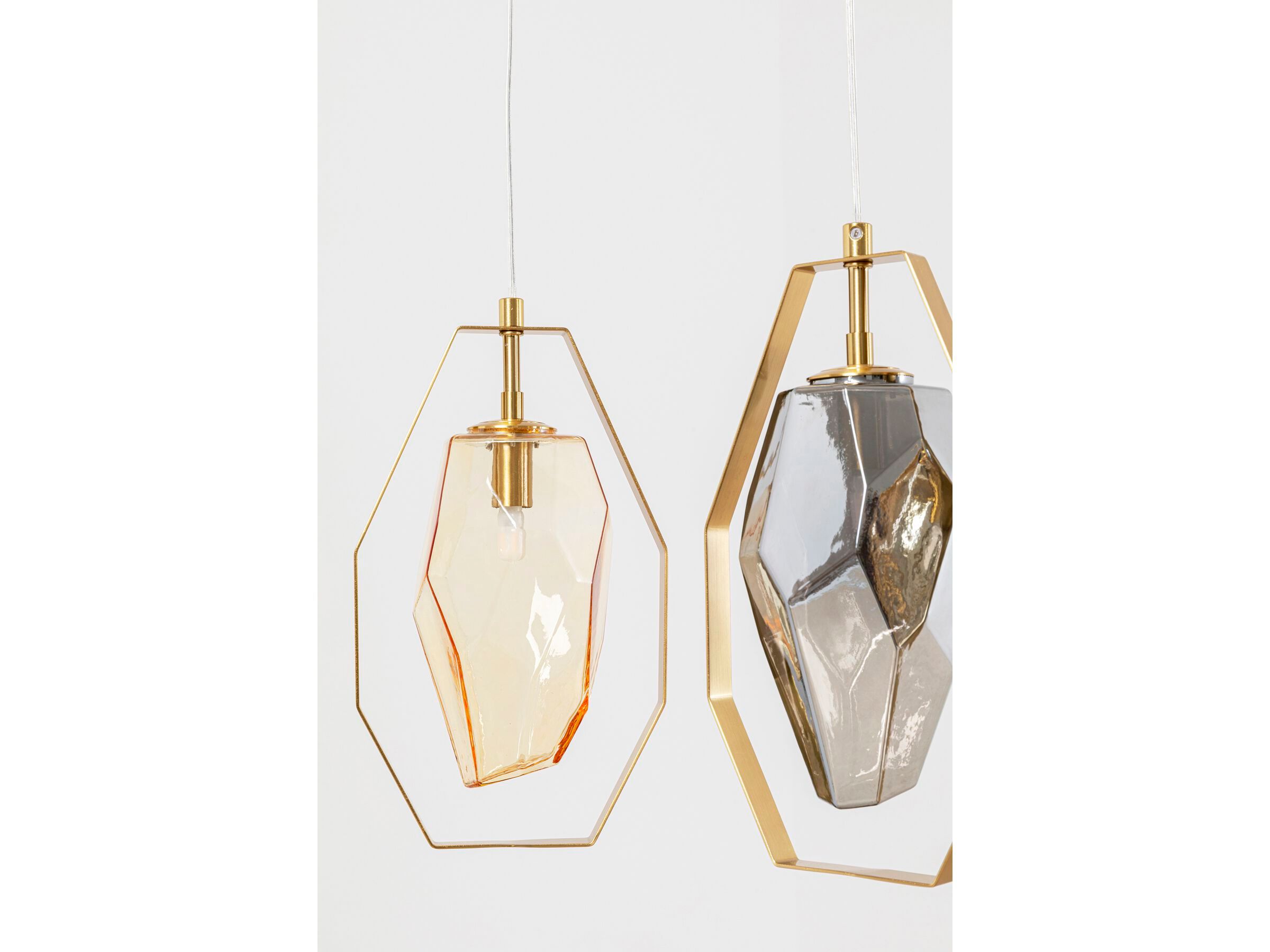 Подвесной светильник из стали и стекла KARE Design DIAMOND FEVER DINING BRASS ARCH-00134799 - Вид №3