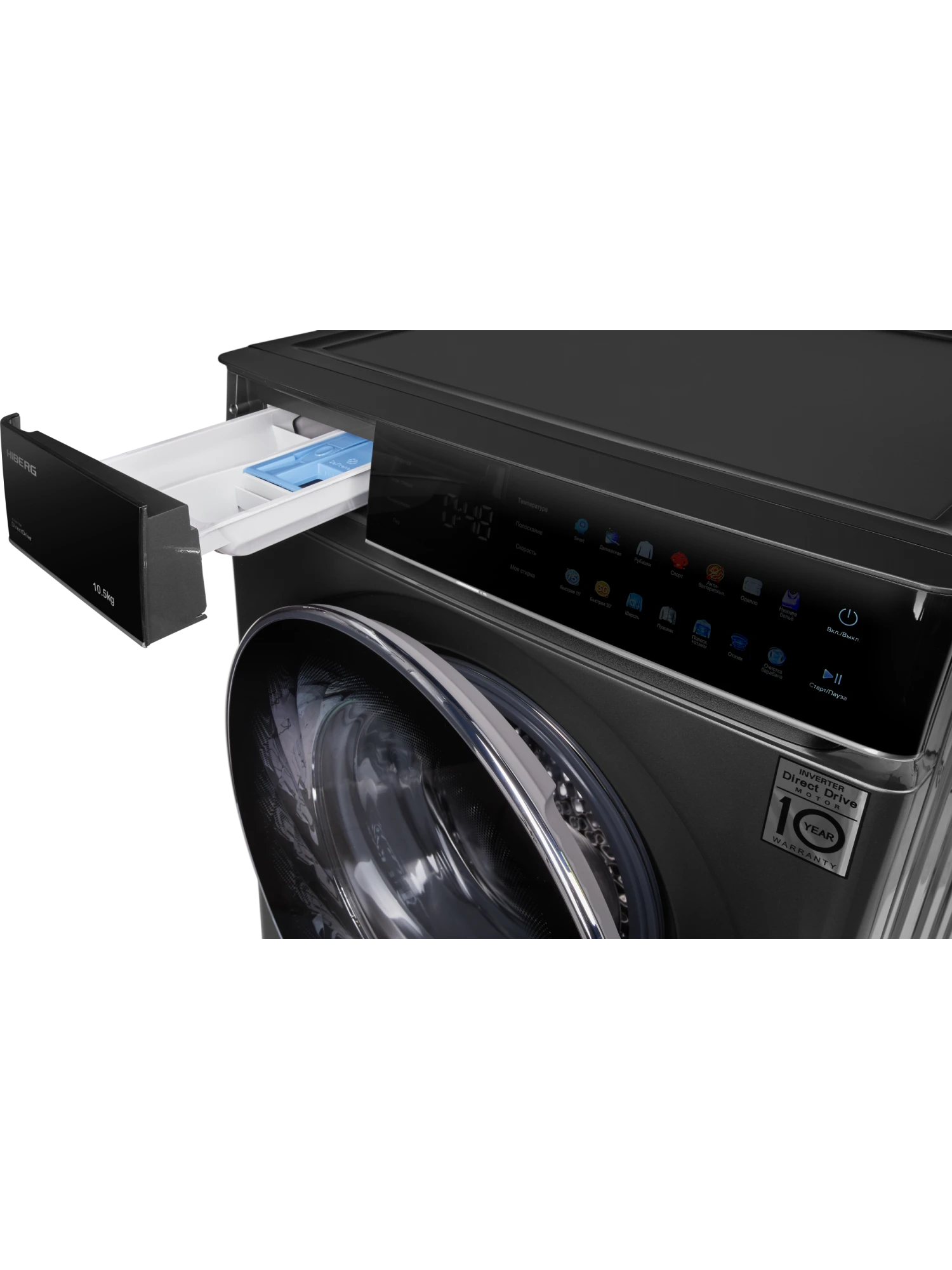 9238400 Стиральная машина HIBERG i-DDQ11 - 1014 Sd серый STDN-0030374 - Вид №11