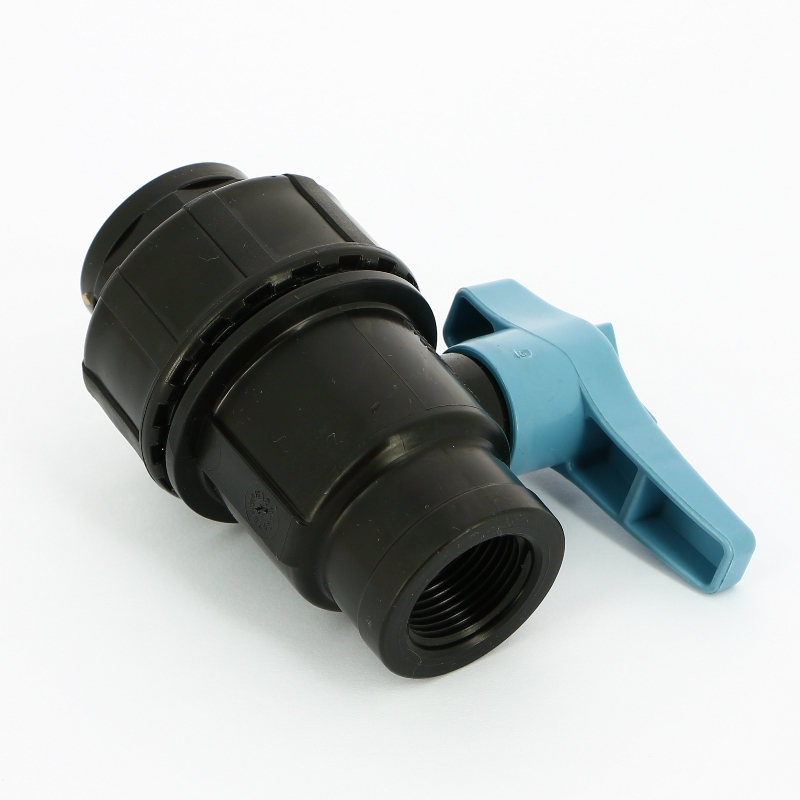 Кран ВВ Unidelta 3/4" для труб ПНД полипропилен PP-B 1073003003001 - Вид №1