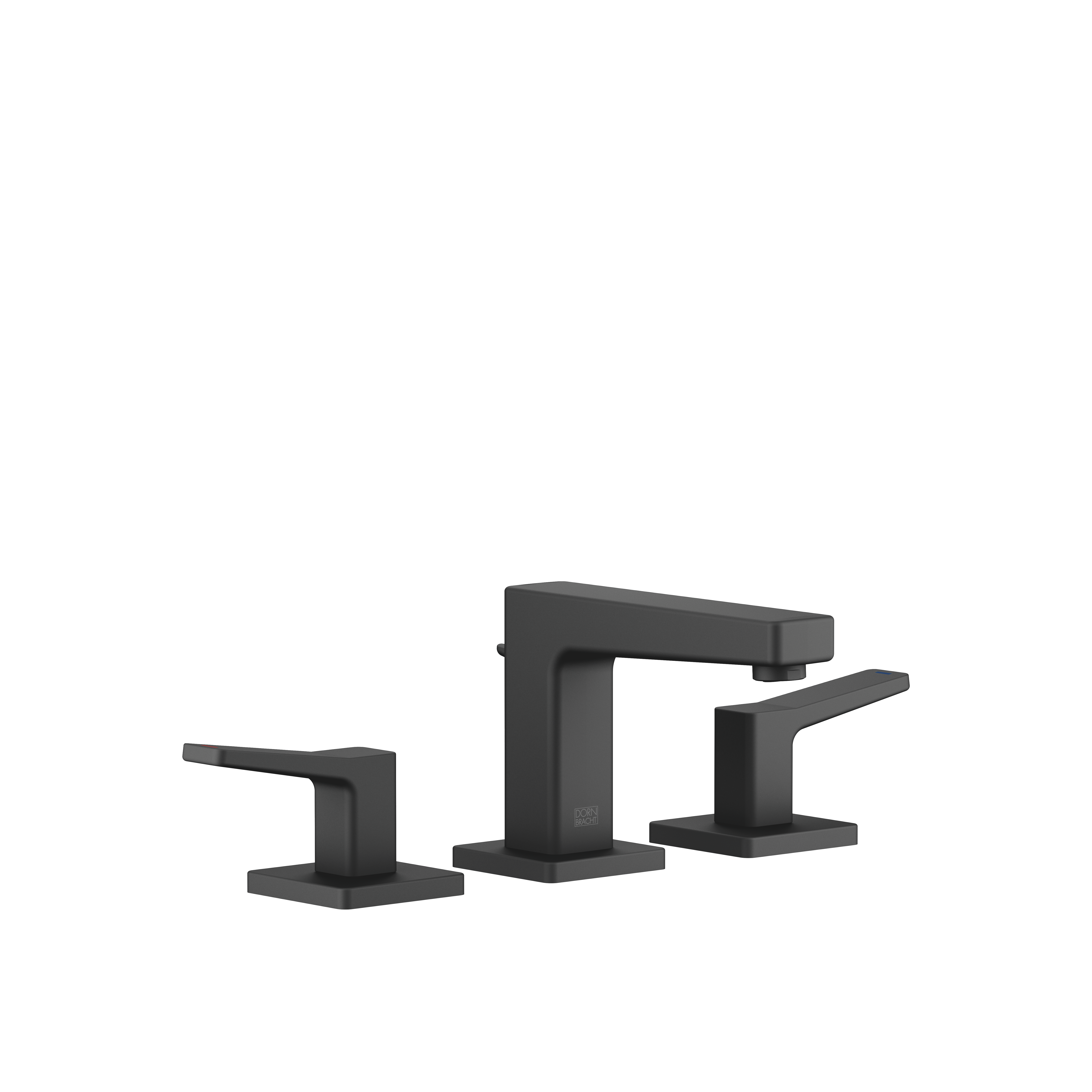 ДОРНБРАХТ ЯРРЕ Смеситель для раковины на три отверстия с донным клапаном - Мягкий черный DornBracht YARRE 20713832-69