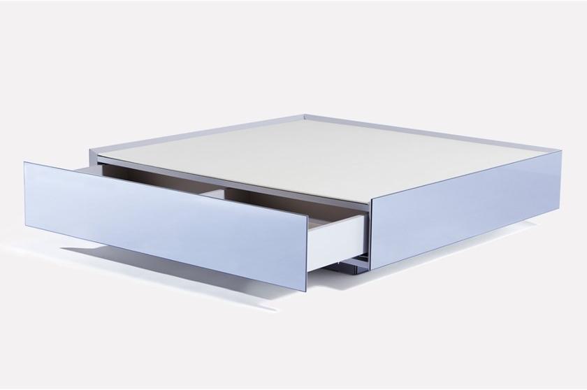 MORADA Низкий квадратный журнальный столик из зеркального стекла Cofre Cofre ct - Вид №1