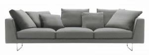 JESSE 3-местный диван-санки из ткани Brian
