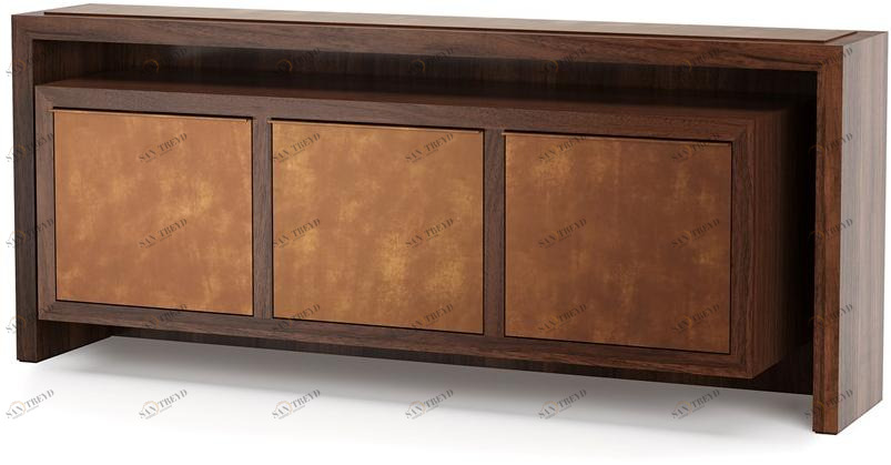 DWFI Комод из фанерованной древесины с распашными дверцами  00002262 