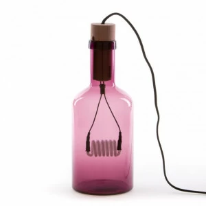 Настольная лампа Bouche violet от Seletti 01432 VIO SELETTI ИНТЕРЬЕРНЫЕ 244947 Прозрачный;фиолетовый