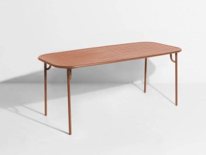 Алюминиевый прямоугольный садовый стол с порошковым покрытием