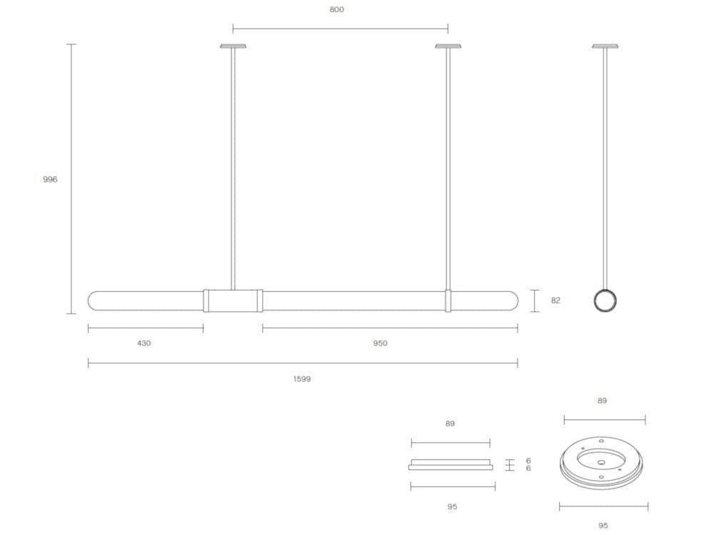 Затемняемый светодиодный подвесной светильник Articolo Studios Scandal ARCH-00112471 - Вид №7