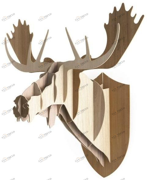 Moustache Декоративный деревянный настенный объект  Bg 08 l 