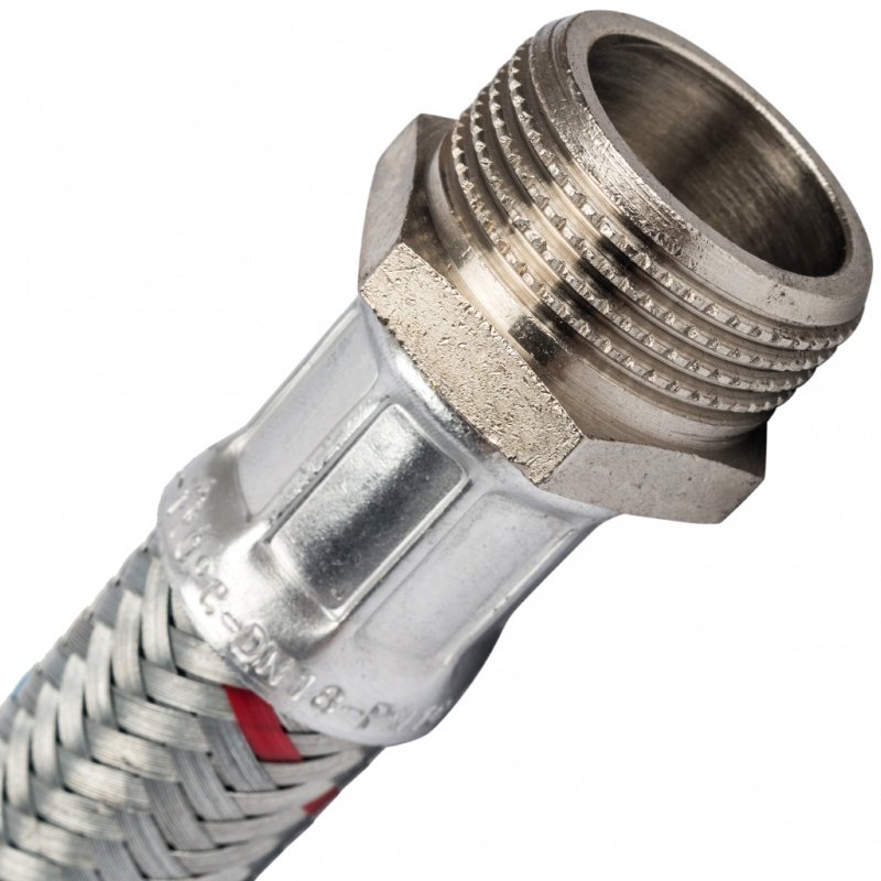 Гибкая подводка для воды НР 1 х ВР 1 STOUT - 1000 мм SHF0127181515 - Вид №1