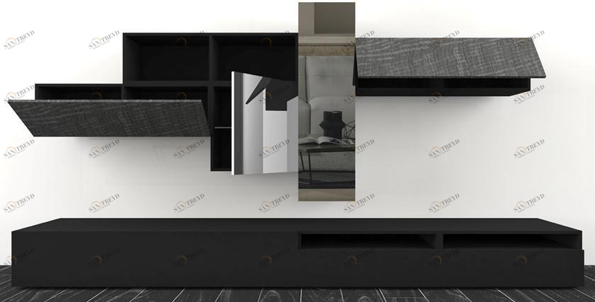 Natuzzi Модульная лакированная стенка для хранения sun-id-1395891