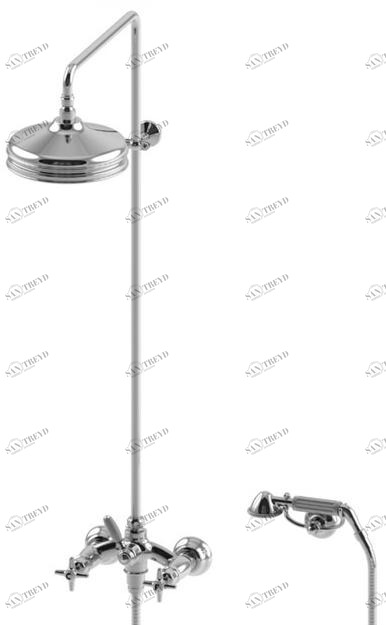 RUBINETTERIE STELLA Настенная душевая стойка с душевой лейкой Italica It02512