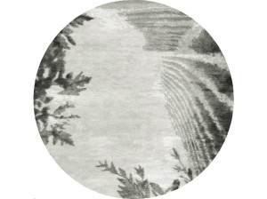 Круглый шерстяной ковер / Ковер