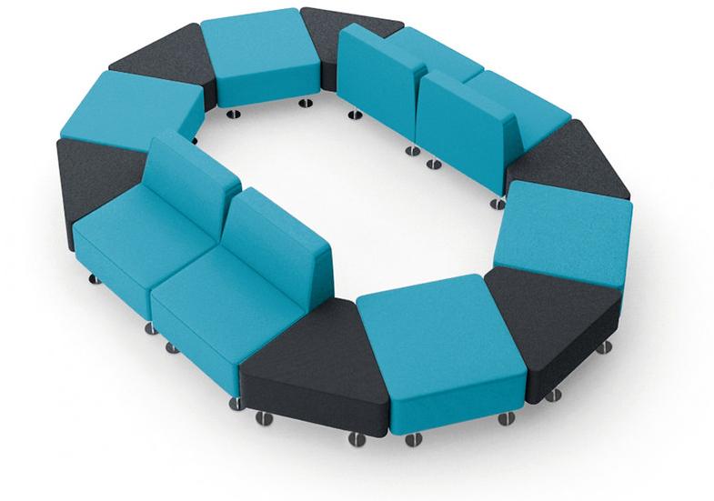 profim Модульный диван из ткани Wall in sun-id-1421098 - Вид №2