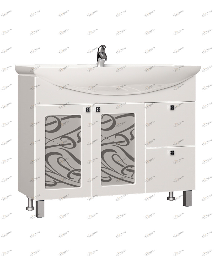 Тумба с раковиной Provans 1000 (Стиль)1060⨉490⨉840 мм белый Santreyd sun-id-664550