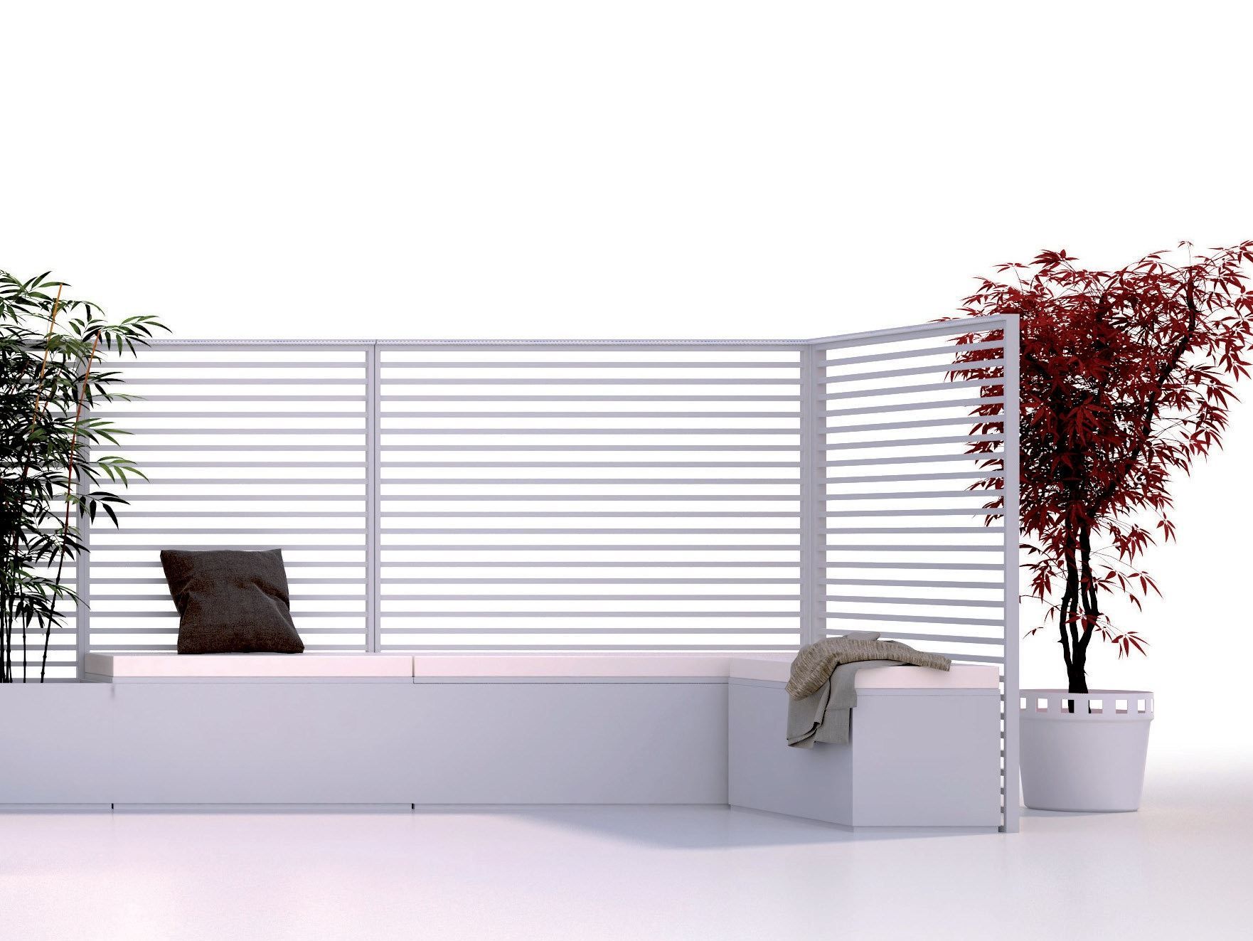 Алюминиевая вертикальная зеленая решетка UNOSIDER ARCH-00152102