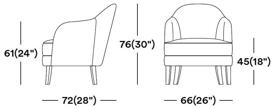 Tirolo Кожаное кресло с подлокотниками Chicago 015 pl - Вид №4