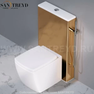 C304250 Компакт унитаз с бачком Золотистый A. e T. Italia WALL Италия