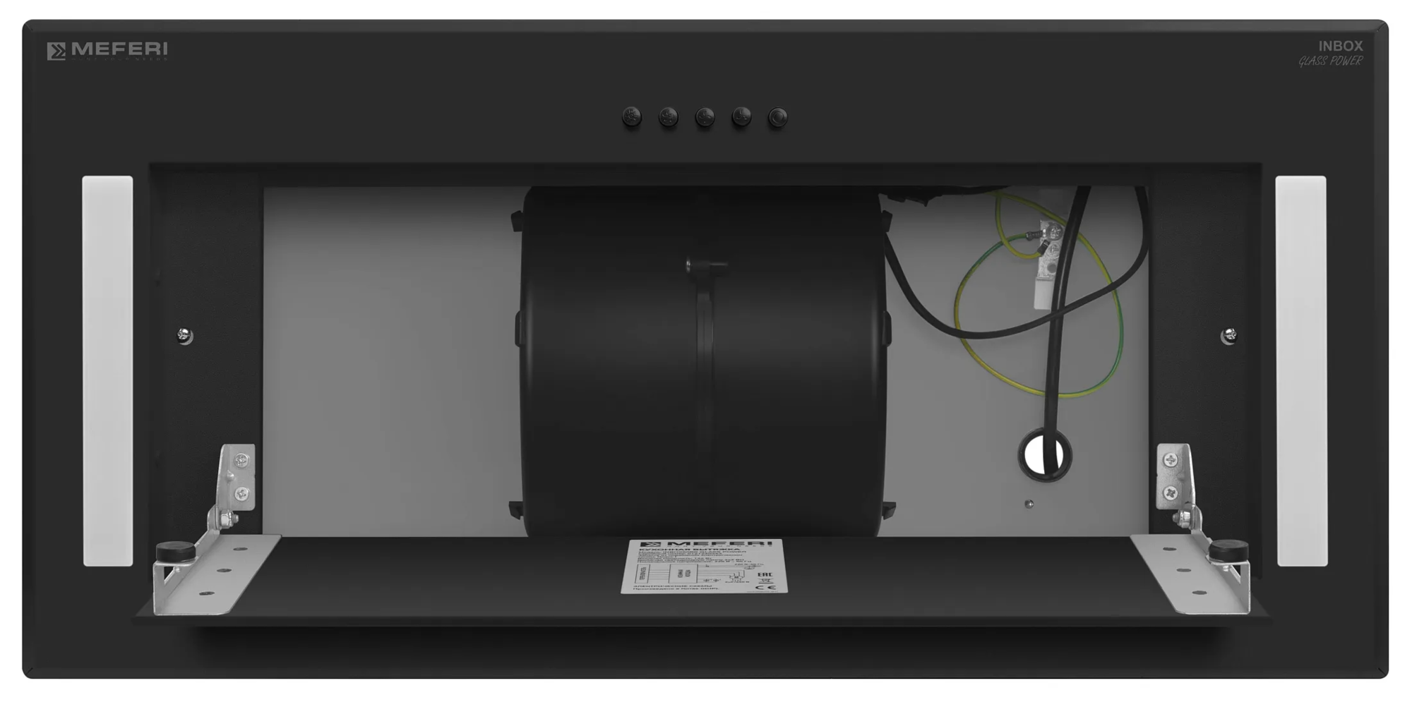 9168696 Вытяжка полновстраиваемая Meferi INBOX60BK GLASS POWER черный/черный STDN-0144828 - Вид №9
