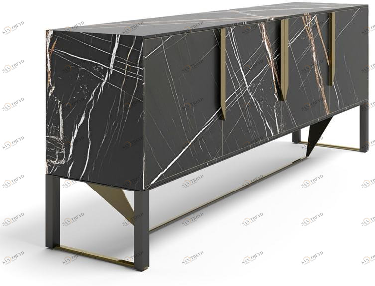 Capital Collection Комод из дерева и стекла с распашными дверцами Prisma sun-id-1413483