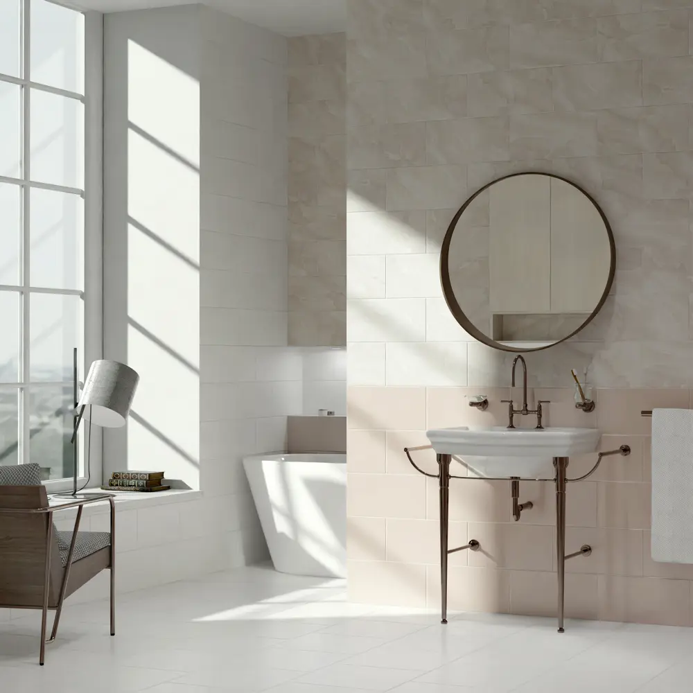 Плитка настенная Mersey Onyx 20x40 см 1.2 м² матовая цвет бежевый 89364570 STLM-2162158 Santreyd - Вид №5