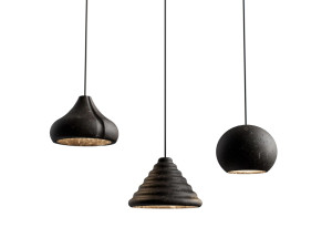 Подвесной светильник из эмалированной лавы