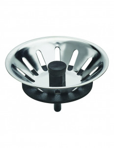 390700 000 00  Корзина для ручного слива под раковину 90 мм, Д. 75 мм, нержавеющая сталь Valentin Хром