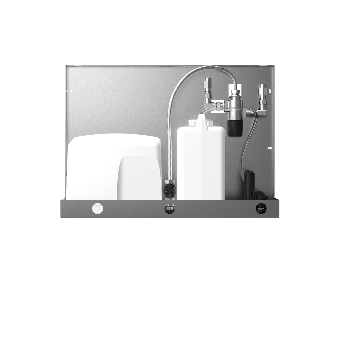 T595 Бесконтактный модуль Soap&Air для установки за зеркалом / Высокоскоростная сушилка для рук Duten  - Вид №1