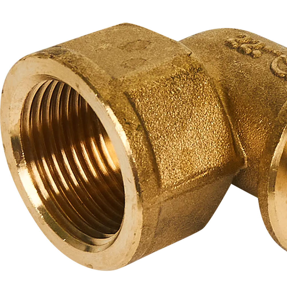 Угольник переходной Stout 90° 32 мм латунный для систем отопления 82197826 STLM-0803371 - Вид №1