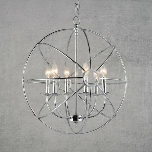 Подвесная люстра Loft IT Castle Chrome Loft1193-6 LOFT IT ДИЗАЙНЕРСКИЕ, CASTLE CHROME, ШАР 118168 Хром