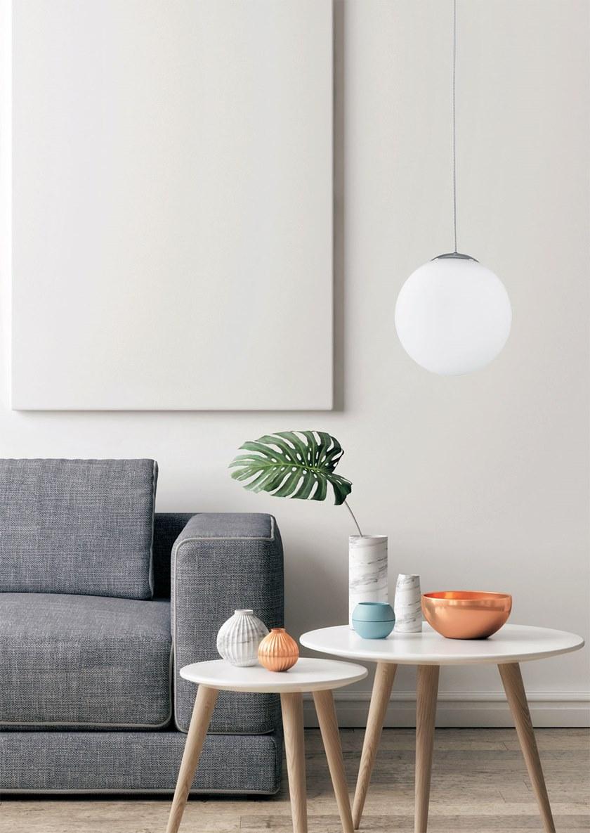 Miloox Подвесной светильник из опалового стекла Jugen cromo 1744.83 - 1744.84 - 1744.85 - Вид №4