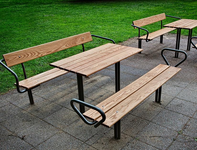 Nola Industrier Стол для общественных мест из стали и дерева Budget sun-id-1478592 - Вид №1