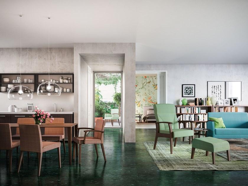 PIAVAL Кресло из ткани с подлокотниками Fandango | health & care 75-13/1 - Вид №5