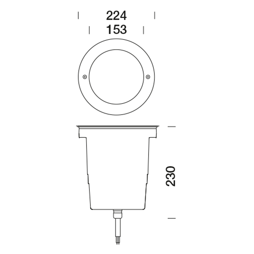 8306401 Встраиваемый в пешеходный пол Platek MEDIO Anello Inox  MEDIO C/W Stainless Steel Ring - 16 LED RGBW 9°  - Вид №2