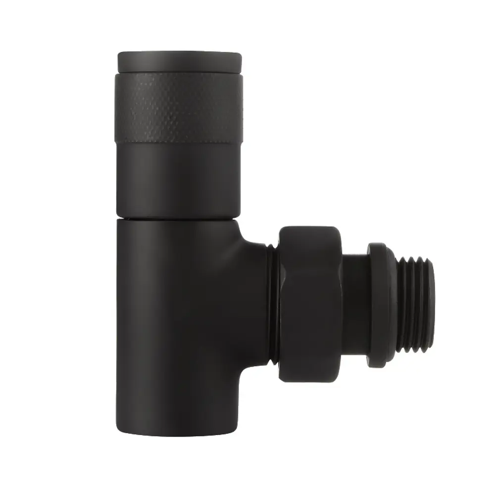 Набор вентилей для радиатора Royal Thermo Piano 1/2" угловой цвет черный 89353153 STLM-2056358  - Вид №5