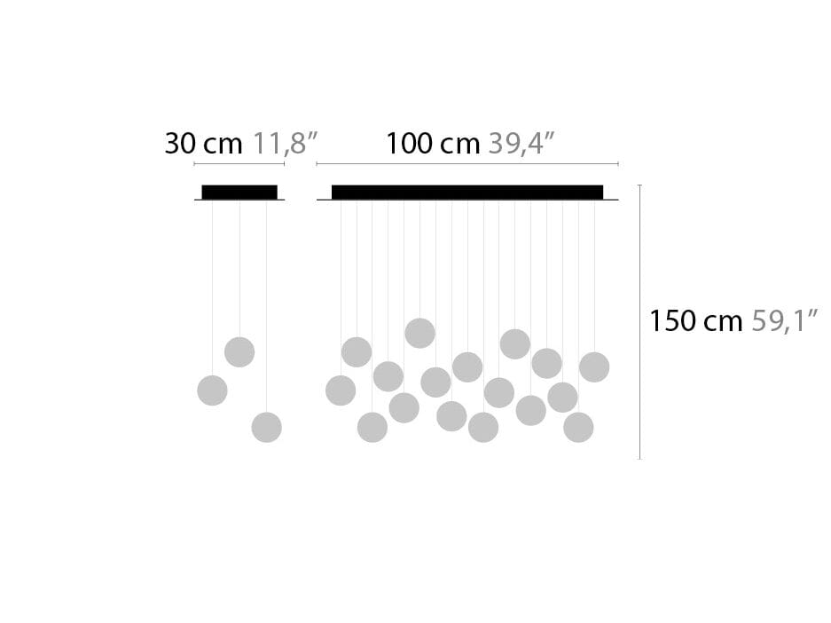 Стеклянный светодиодный подвесной светильник ILFARI Ballroom ARCH-00013215 - Вид №2
