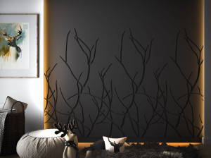 Трехмерная декоративная гипсовая панель