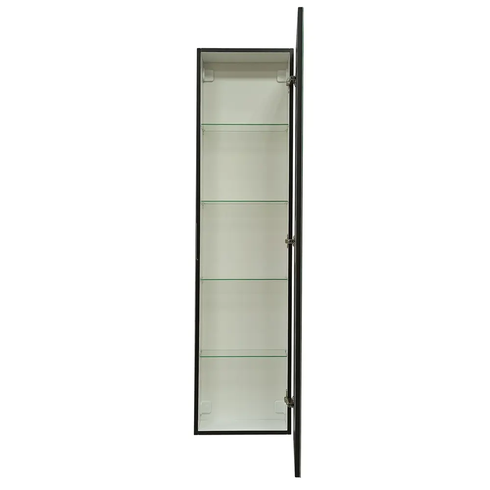 Шкаф зеркальный подвесной Montero Black LED с подсветкой 40x160 см цвет черный Santreyd STLM-2196032 - Вид №6