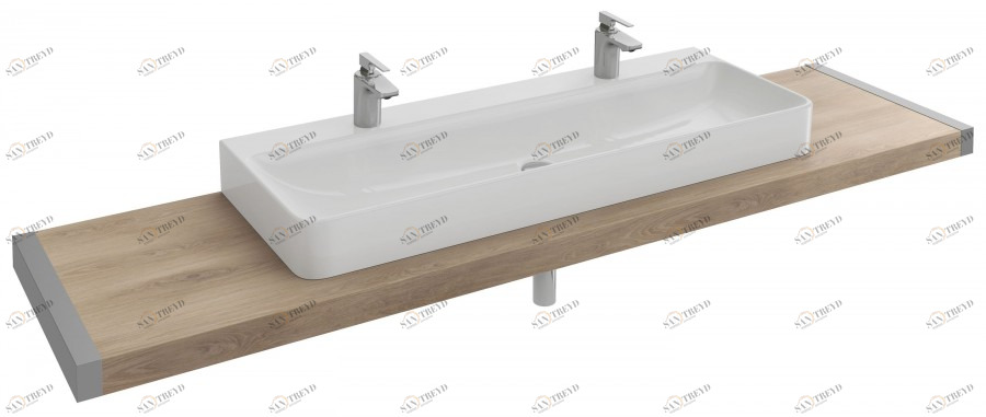 EB08-1800-N07 Столешница с 1 отверстием для раковины vox eva122 (120 см) Jacobdelafon PARALLEL Santreyd